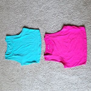 Asos active crop tanks - never worn